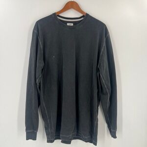 Tomorrows Laundry Gray Long Sleeve Tee Men XL Modern Fit Minimalist Loungewear